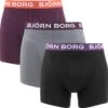 Björn Borg Boxershorts Essential (3 Pack) - Cotton Stretch Boxers Normale Lengte - Zwart - Grijs En Bordeaux - Maat: L -Merkloos Soldes 1200x1189 1