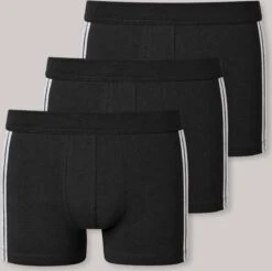Schiesser Heren Boxershort 3-pack 95/5 - Zwart Stripe - XL - Zwart -Merkloos Soldes 1200x1196 5
