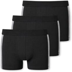 Schiesser Heren Boxershort 3-pack 95/5 - Zwart Stripe - XL - Zwart -Merkloos Soldes 1200x1198 4