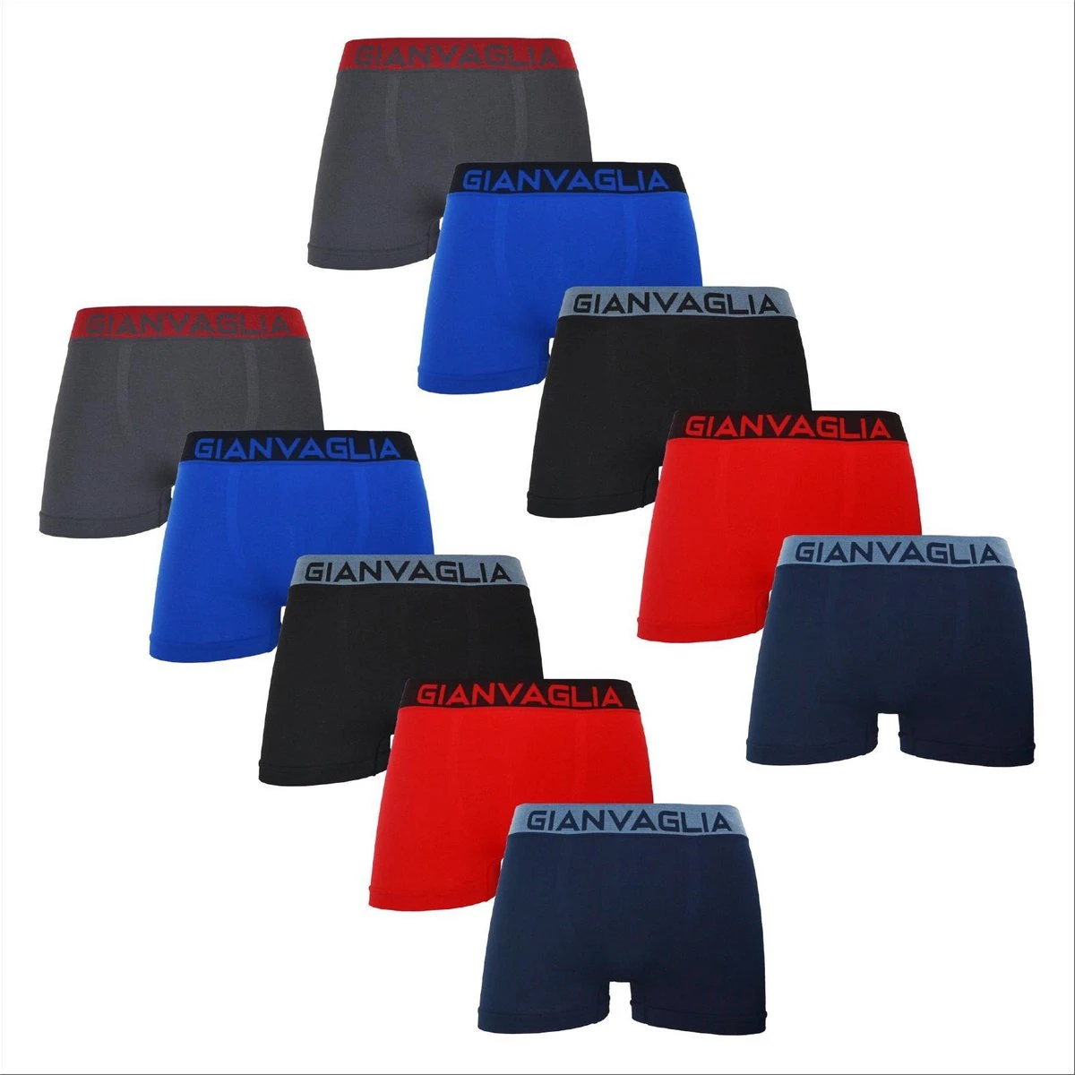 Merkloos Microfiber Heren Boxershort - 10-pack - Effen - Maat M/L | Multipack 3 Merkloos Microfiber Heren Boxershort - 10-pack - Effen - Maat M/L | Multipack