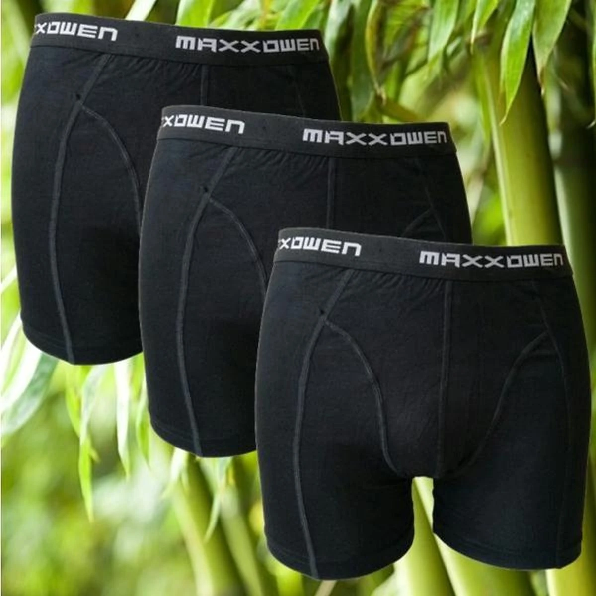 3 Pack Boru Bamboo Maxx Owen Bamboo Heren Boxershorts Maat XXXL Kleur Zwart 4 3 Pack Boru Bamboo Maxx Owen Bamboo Heren Boxershorts Maat XXXL Kleur Zwart – Image 2