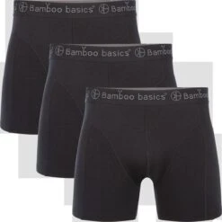 Bamboo Basics - Boxershorts Rico (3-pack) Heren - Zwart - XL