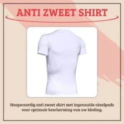 Anti Zweet Shirt – Krexs - Ingenaaide Okselpads – Anti Transpirant – Ondershirt - Wit - Mannen -Merkloos Soldes 1200x1200 190