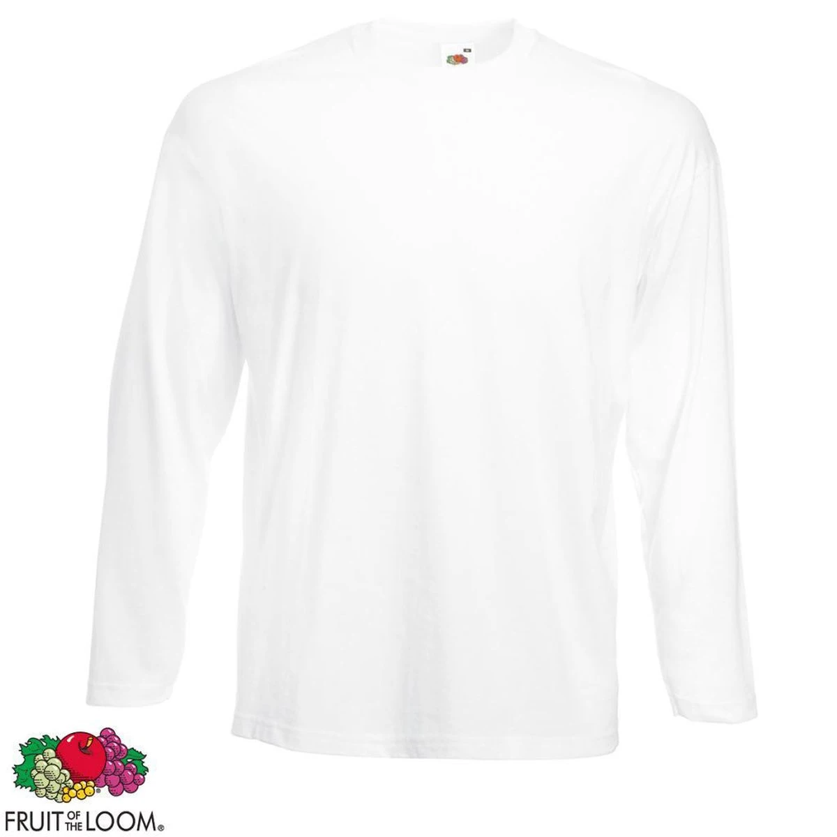 Fruit Of The Loom Value Weight Longsleeve 5 Stuks T-shirt Wit XL 4 Fruit Of The Loom Value Weight Longsleeve 5 Stuks T-shirt Wit XL – Image 2