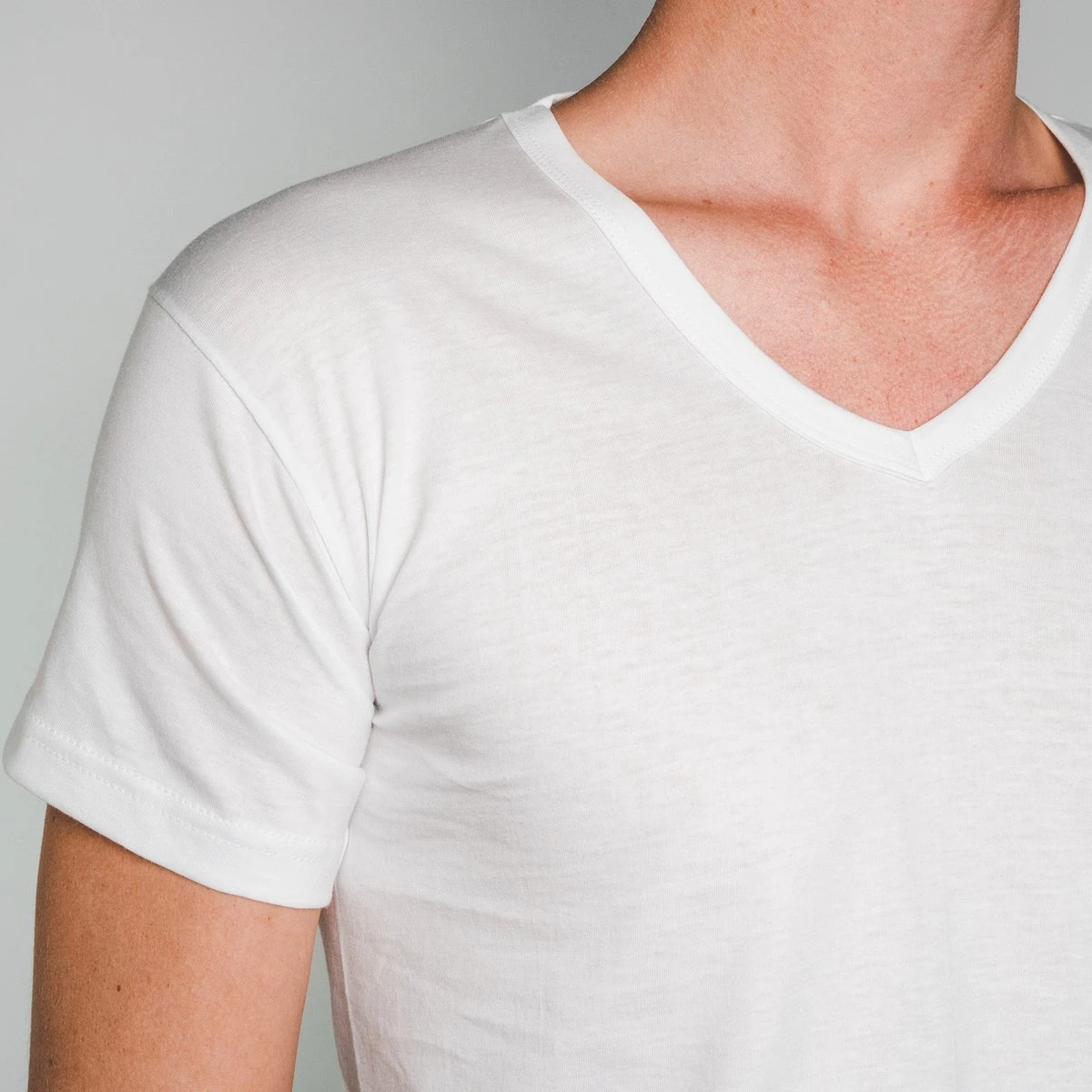 TimBasics - 100% Katoen - V-Hals Heren Ondershirt -3-Pack - Wit - L 4 TimBasics - 100% Katoen - V-Hals Heren Ondershirt -3-Pack - Wit - L – Image 2