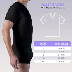 Anti Zweet Shirt – V-Hals - Krexs - Ingenaaide Okselpads – Anti Transpirant – Ondershirt - Zwart - Mannen -Merkloos Soldes 1200x1200 219