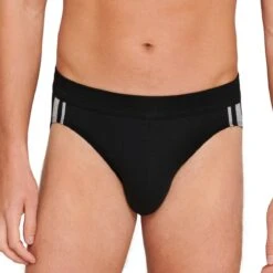 Schiesser 3-pack Heren Rio Slip95/5 - Black Stripe - XL - Zwart -Merkloos Soldes 1200x1200 248
