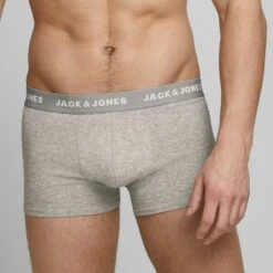 JACK&JONES JACBASIC PLAIN TRUNKS 5 PACK Heren Onderbroek - Maat L -Merkloos Soldes 1200x1200 60