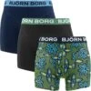 Björn Borg Boxershorts Essential (3 Pack) - Cotton Stretch Boxers Normale Lengte - Zwart - Donkerblauw En Print - Maat: L -Merkloos Soldes 1200x1200 94