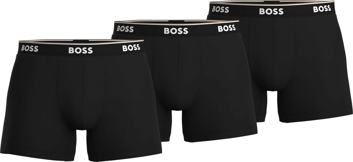 Hugo Boss - Boxershorts Power 3-Pack Zwart 001 - Maat M - Body-fit 5 Hugo Boss - Boxershorts Power 3-Pack Zwart 001 - Maat M - Body-fit – Image 3