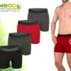 Bamboo Essentials - Boxershort Heren - Bamboe - 4 Stuks - Assorted - L - Ondergoed Heren - Heren Ondergoed - Boxer - Bamboe Boxershorts Voor Mannen