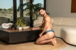 Andrew Christian Happy String Navy Blauw - Maat L - Heren Ondergoed - Herenstring -Merkloos Soldes 1200x800 10