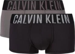 Calvin Klein INTENSE POWER Micro Low Rise Trunk (2-pack) - Microfiber Heren Boxer Kort - Zwart En Grijs - Maat: M -Merkloos Soldes 1200x860