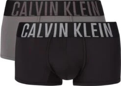 Calvin Klein INTENSE POWER Micro Low Rise Trunk (2-pack) - Microfiber Heren Boxer Kort - Zwart En Grijs - Maat: M -Merkloos Soldes 1200x862 1