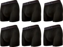Work 6P Katoenen Boxershorts - Maat - XL