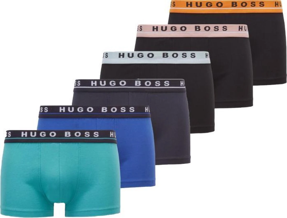 Hugo Boss 6-pack Boxershorts Trunk Verrassingsdeal 3 Hugo Boss 6-pack Boxershorts Trunk Verrassingsdeal