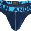 Andrew Christian Happy String Navy Blauw - Maat L - Heren Ondergoed - Herenstring -Merkloos Soldes 1200x916 4