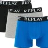 Replay - Boxer Basic Cuff Logo 3 Pack - Boxershorts Heren - Maat S -Merkloos Soldes 1200x939