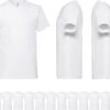 12 Pack Witte Shirts Fruit Of The Loom Ronde Hals Maat XXXL (3XL) Valueweight
