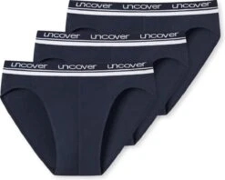 Schiesser Uncover Heren Rio-Slip - Blauw - 3-Pack - Maat L