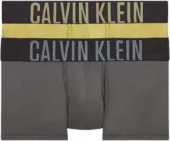 Calvin Klein Korte Short & Boxer 2 Pack Grijs/Groen Polyester M