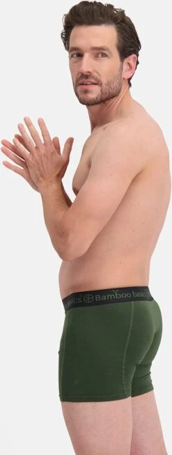 Bamboo Basics - Boxershorts Rico (3-pack) Heren - Army - L -Merkloos Soldes 454x1200