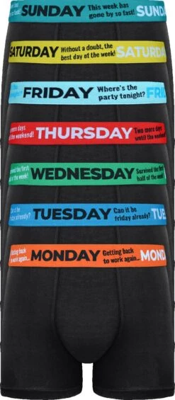 Merkloos 7 PACK Boxershort Heren | Katoen | Maat L | Zwart | All Days | Ondergoed Heren | Onderbroeken Heren | 5 Merkloos 7 PACK Boxershort Heren | Katoen | Maat L | Zwart | All Days | Ondergoed Heren | Onderbroeken Heren | -Merkloos Soldes 525x1200