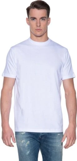 Slater 2500 - BASIC 2-pack T-shirt Ronde Hals Korte Mouw Wit L 100% Katoen -Merkloos Soldes 579x1200 1