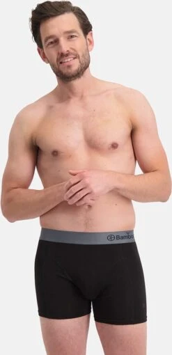 Bamboo Basics - Boxershorts Levi (7-pack) Heren - Zwart Met Grijs - L -Merkloos Soldes 581x1200