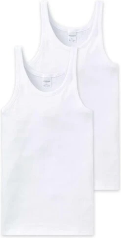 Schiesser Schieser Cotton Essentials Heren Onderhemd - Wit - Maat L -Merkloos Soldes 609x1200 4