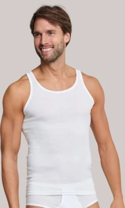 Schiesser Schieser Cotton Essentials Heren Onderhemd - Wit - Maat L -Merkloos Soldes 724x1200 1