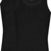 2-pack: Hugo Boss Stretch Singlets Slim Fit - O-hals - Zwart - Maat XXL -Merkloos Soldes 742x1200