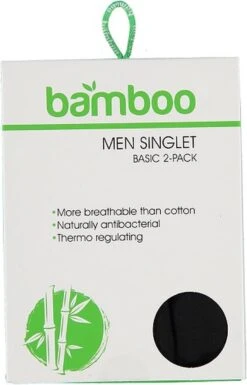 Apollo® Apollo Heren Hemden Bamboo | MAAT L | 2-pack | Zwart -Merkloos Soldes 770x1200