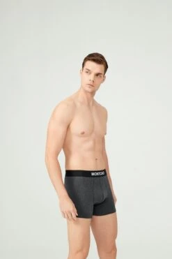 MONTCHO - Boxershort Heren - 8 Pack (4 Zwart - 4 Donkergrijs) - Maat: S -Merkloos Soldes 799x1200 9