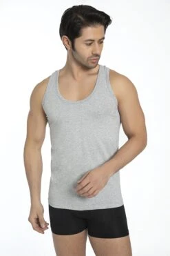 SPRUCE UP - Onderhemden - Hemden Heren - Onderhemd Heren - Grijs - Tanktop Heren - Mouwloos - Heren Ondergoed - Ronde Hals - Maat XL -Merkloos Soldes 800x1200 87