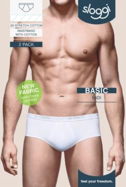 Sloggi Men Basic Heren Midi Slip - 2-pack - Zwart - Maat L -Merkloos Soldes 807x1200 1