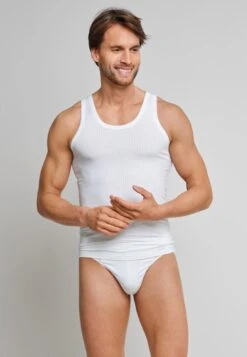 Schiesser Schieser Authentic 2P Heren Onderhemd - Wit - Maat XL -Merkloos Soldes 830x1200 4