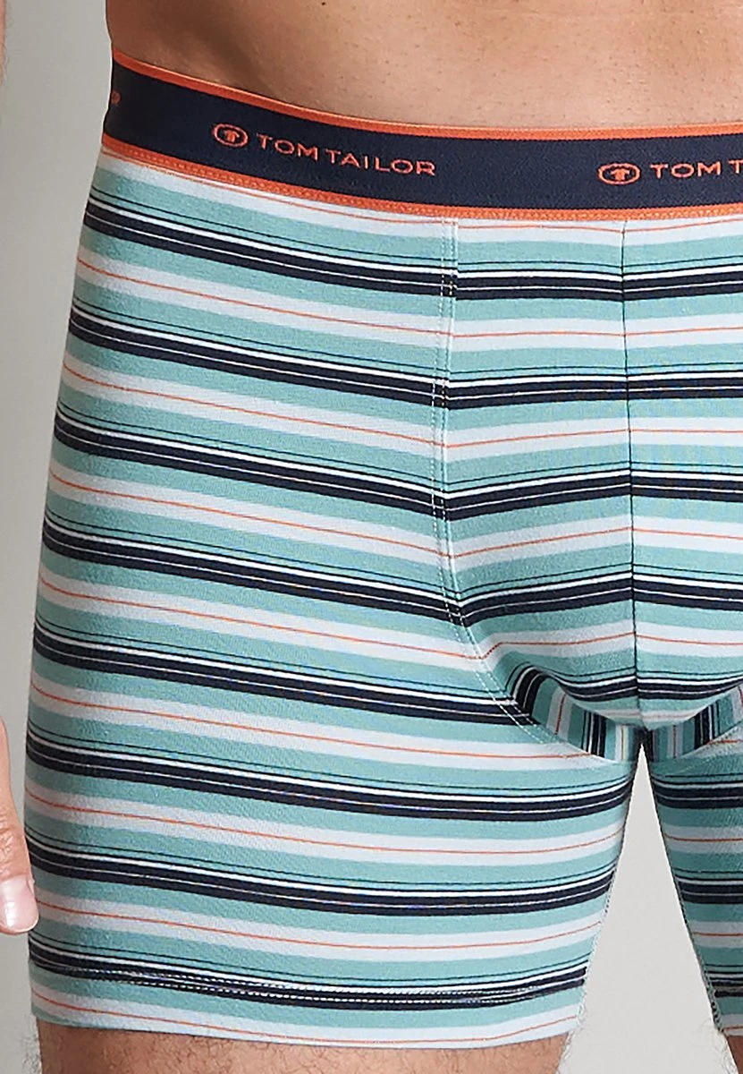 TOM TAILOR Kentucky 4-pack Heren Long Boxershorts - Blauw/groen - Maat XL 7 TOM TAILOR Kentucky 4-pack Heren Long Boxershorts - Blauw/groen - Maat XL – Image 5