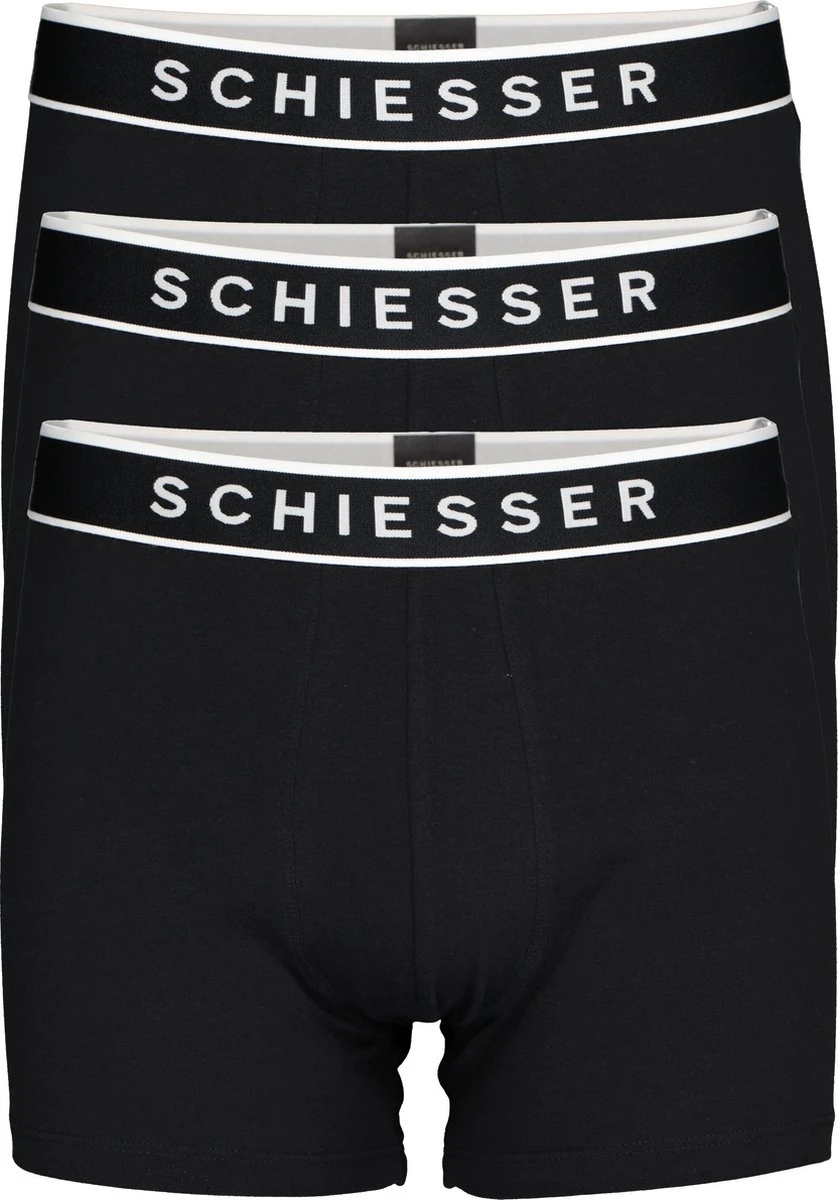 Schiesser 95/5 Organic Heren Shorts - Zwart - 3 Pack - Maat M 13 Schiesser 95/5 Organic Heren Shorts - Zwart - 3 Pack - Maat M – Image 11