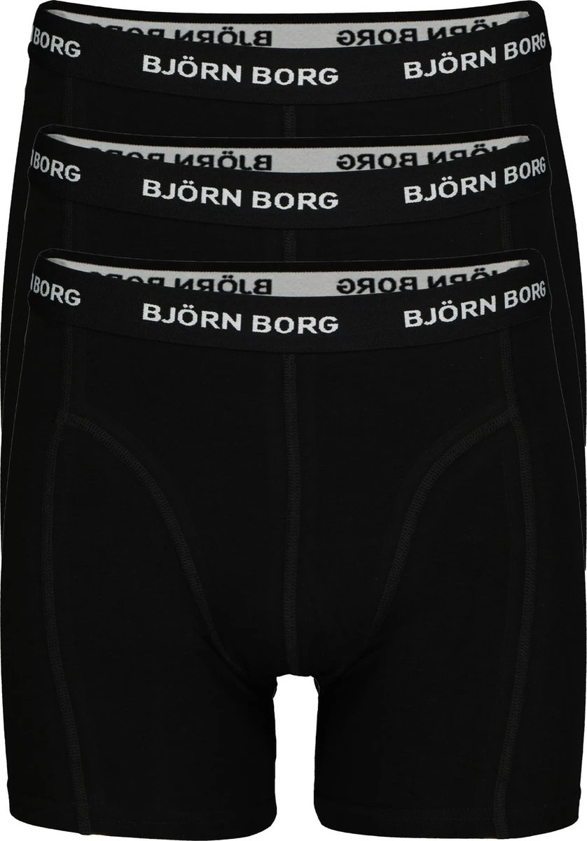 Bjorn Borg Solid Essential Heren Boxershort-3P-Zwart-Maat L 11 Bjorn Borg Solid Essential Heren Boxershort-3P-Zwart-Maat L – Image 9