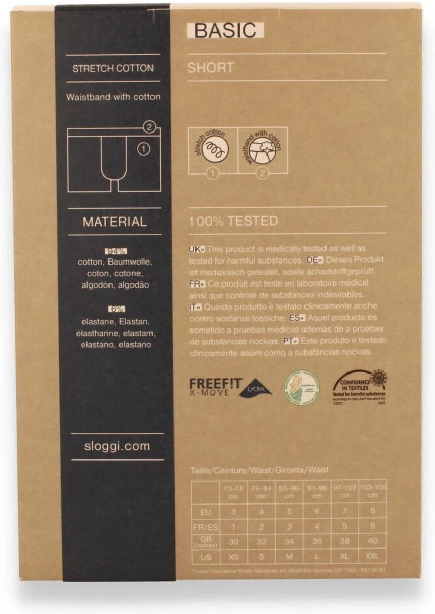 Sloggi Men Basic Heren Boxershort - 2-pack - Zwart - Maat M 4 Sloggi Men Basic Heren Boxershort - 2-pack - Zwart - Maat M – Image 2