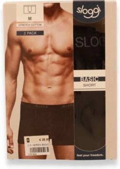 Sloggi Men Basic Heren Boxershort - 2-pack - Zwart - Maat M 39 Sloggi Men Basic Heren Boxershort - 2-pack - Zwart - Maat M -Merkloos Soldes 854x1200