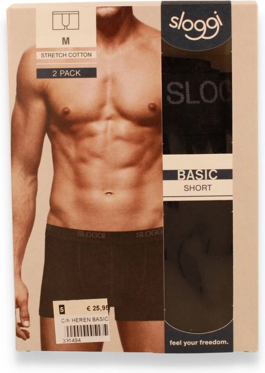 Sloggi Men Basic Heren Boxershort - 2-pack - Zwart - Maat M 21 Sloggi Men Basic Heren Boxershort - 2-pack - Zwart - Maat M – Image 19