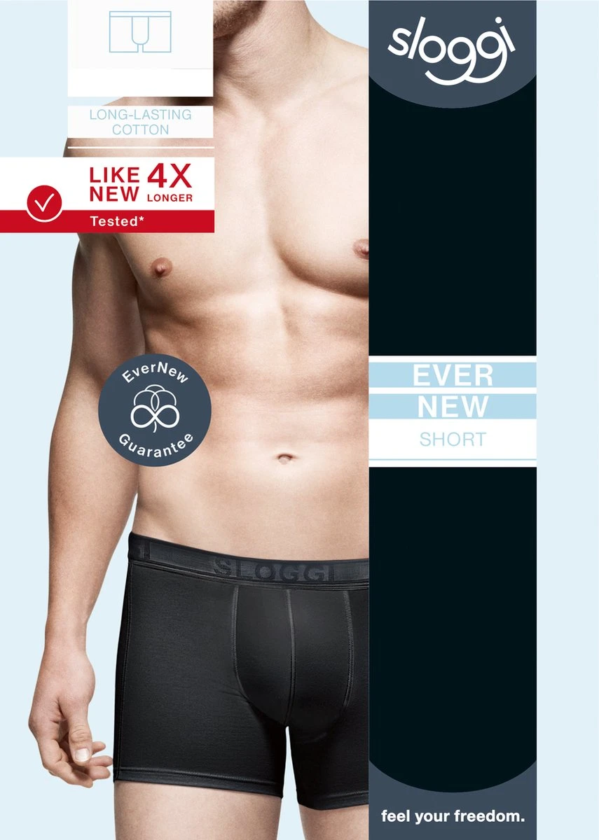 Sloggi Evernew Heren Boxershort Lange Pijp - Zwart - Maat XL 9 Sloggi Evernew Heren Boxershort Lange Pijp - Zwart - Maat XL – Image 7