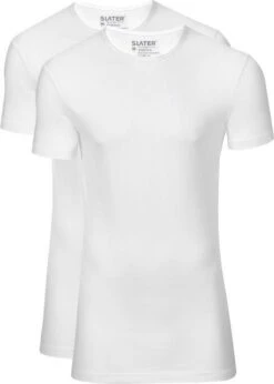 Slater 6500 - Stretch 2-pack T-shirt Ronde Hals Korte Mouw Wit L 95% Organisch Katoen 5% Elastan 29 Slater 6500 - Stretch 2-pack T-shirt Ronde Hals Korte Mouw Wit L 95% Organisch Katoen 5% Elastan -Merkloos Soldes 857x1200 2