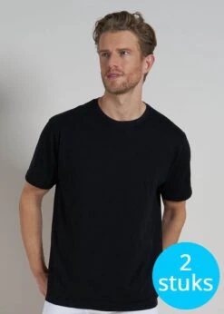 CECEBA Maverick American T-shirt (2-pack) - Ronde Hals - Zwart - Maat 5XL -Merkloos Soldes 857x1200 3