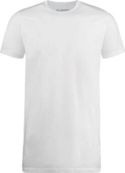 Slater 7700 - Basic Fit Extra Lang 2-pack T-shirt Ronde Hals Korte Mouw Wit XL 100% Katoen -Merkloos Soldes 867x1200 1
