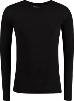 Garage 303 - Semi Bodyfit T-shirt Ronde Hals Lange Mouw Zwart L 100% Katoen 1x1 Rib -Merkloos Soldes 877x1200 1