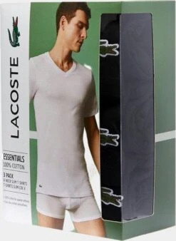 Lacoste Heren 3-pack Ondershirt - Black - Maat L -Merkloos Soldes 877x1200