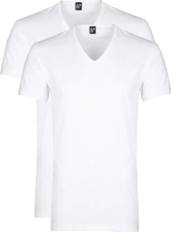 Alan Red - Dean V-Hals T-Shirt Wit (2Pack) - Maat M - Slim-fit -Merkloos Soldes 884x1200 1